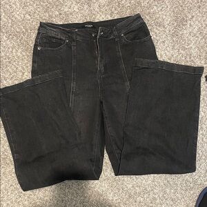 American Bazi Black Boot Cut Jeans